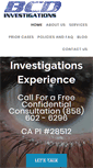 Mobile Screenshot of bcdinvestigations.com